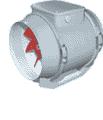 вентилятор Lineo 125 VO вент-р канальный, пласт,2 ск,max 250/365м3