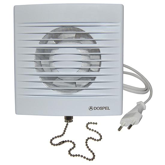 вентилятор Dospel STYL 100 WP-P (осевой вытяжной вентилятор, шнур, клапан)